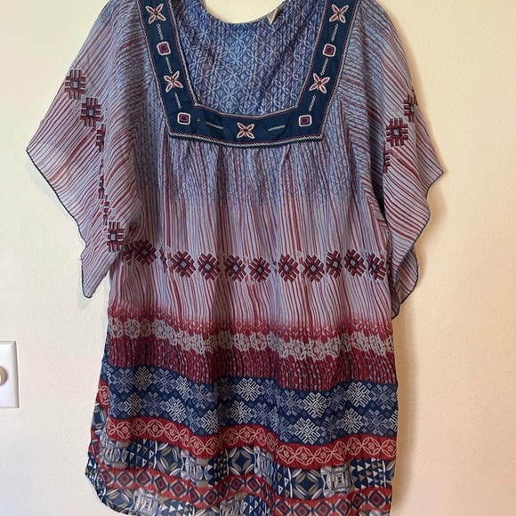 Art & Soul Women's bohemian/art to wear
Embroidered Tunic Top XL - Picture 1 of 8